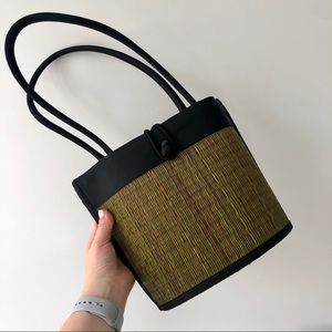 Baskets of Cambodia Petite Curved Avi Basket Purse